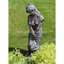 Garden Life Size Bronze Woman Statue